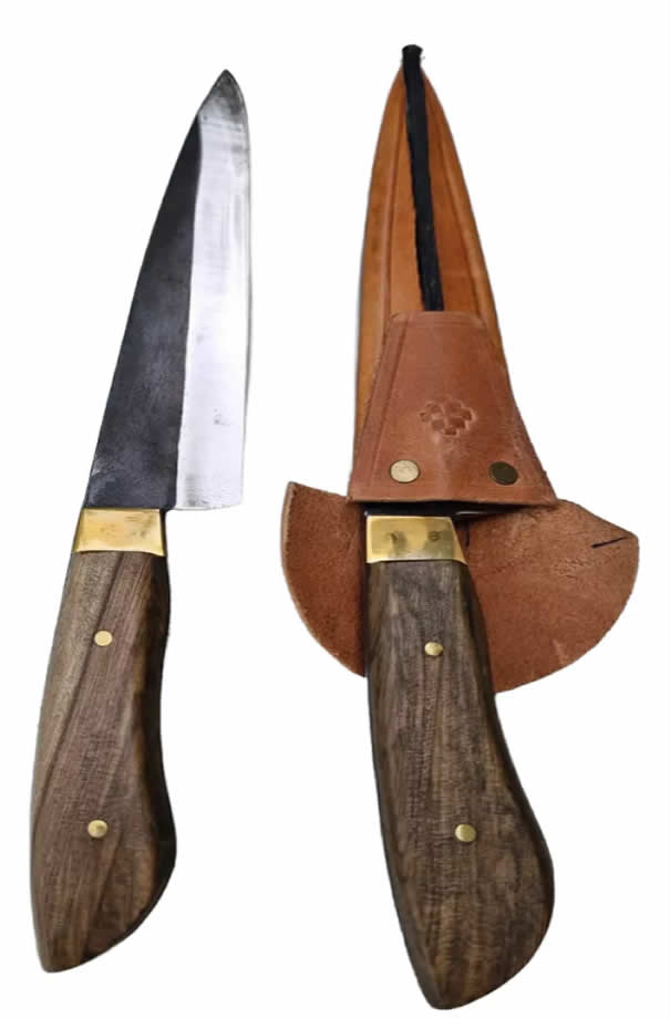 Campero 20cm De Hoja Acero Al Boro rustico (con vaina)